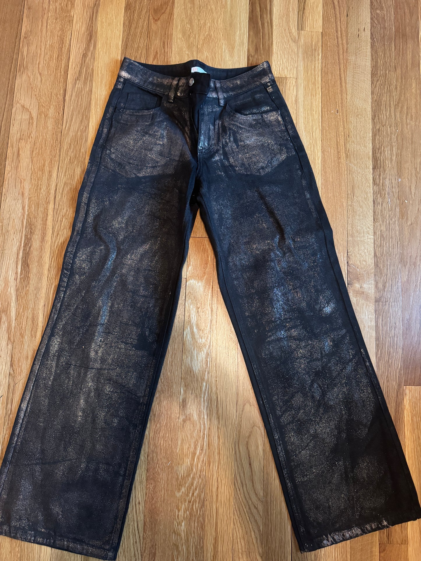 Golden dusted jeans
