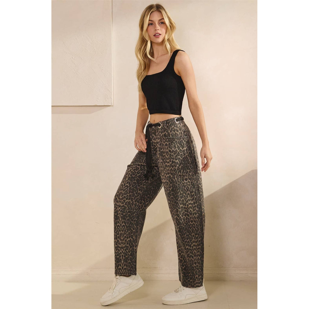 Camo Barrel Jeans (Preorder)