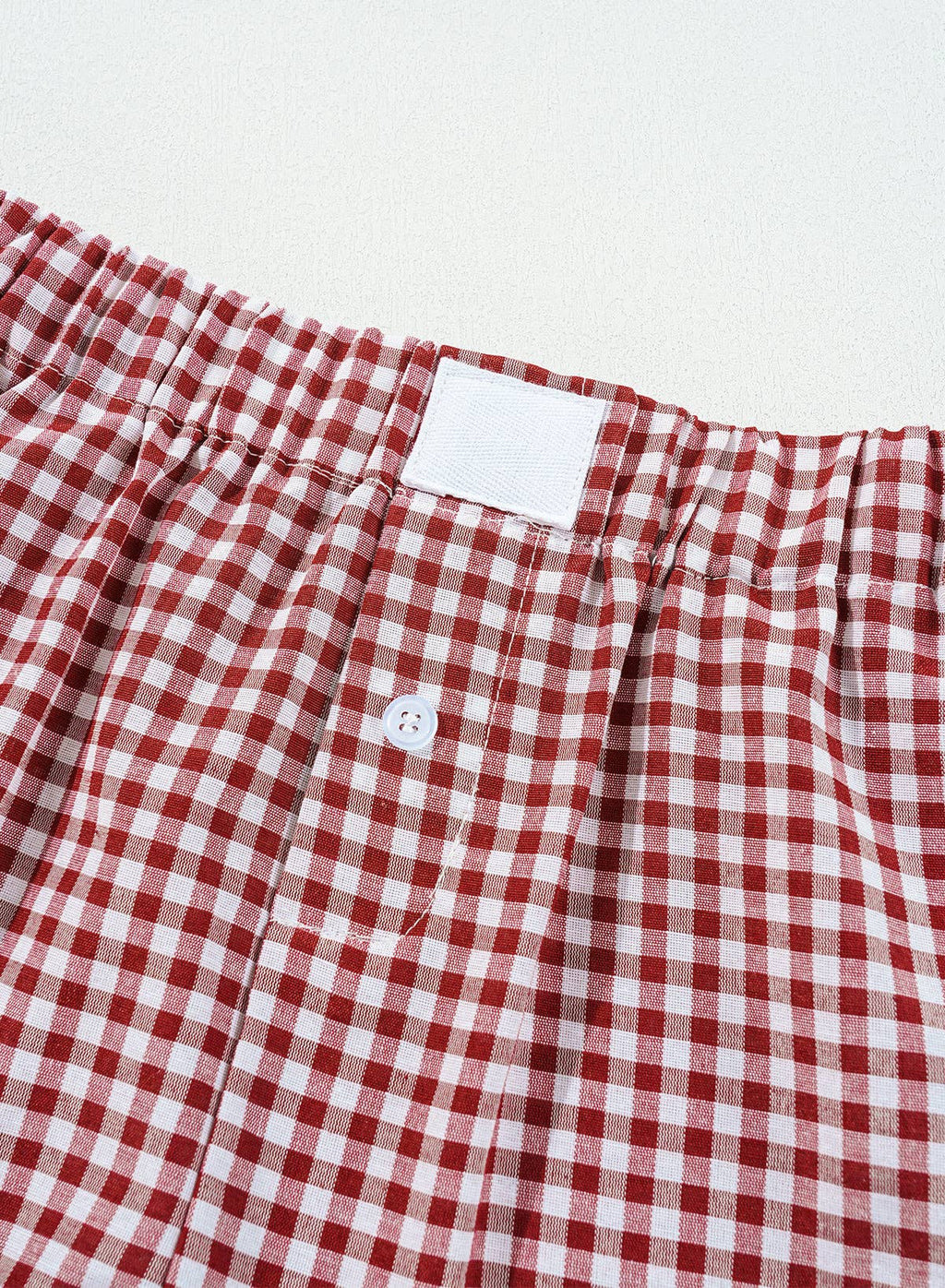 Red Gingham Boxer Shorts
