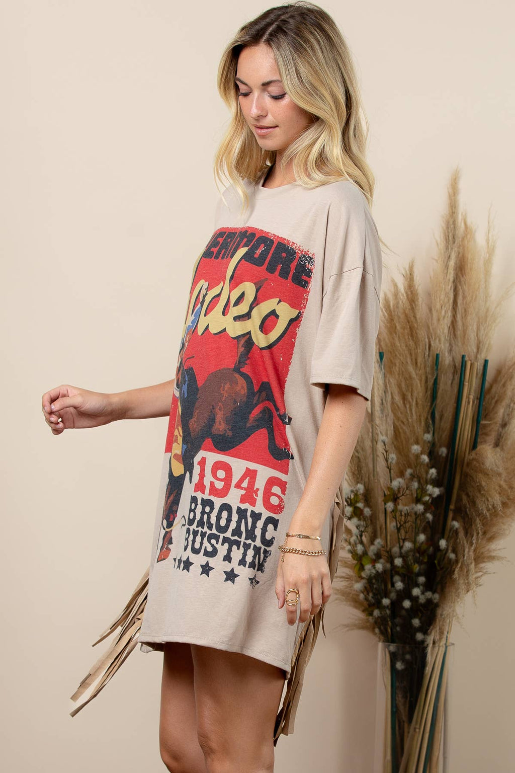Fringe T shirt Dress