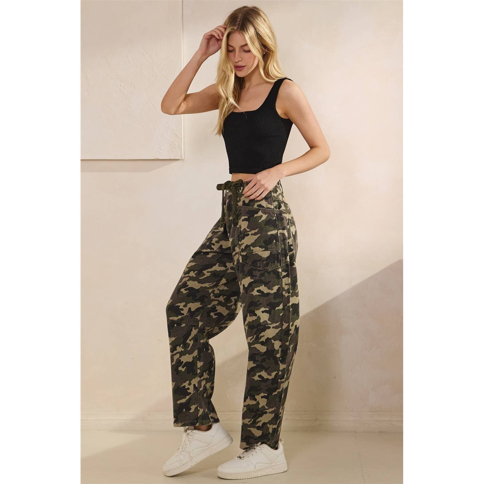 Camo Barrel Jeans (Preorder)
