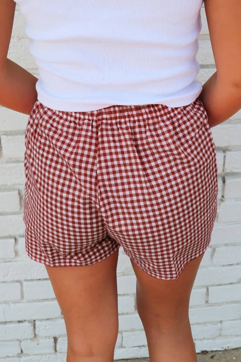 Red Gingham Boxer Shorts
