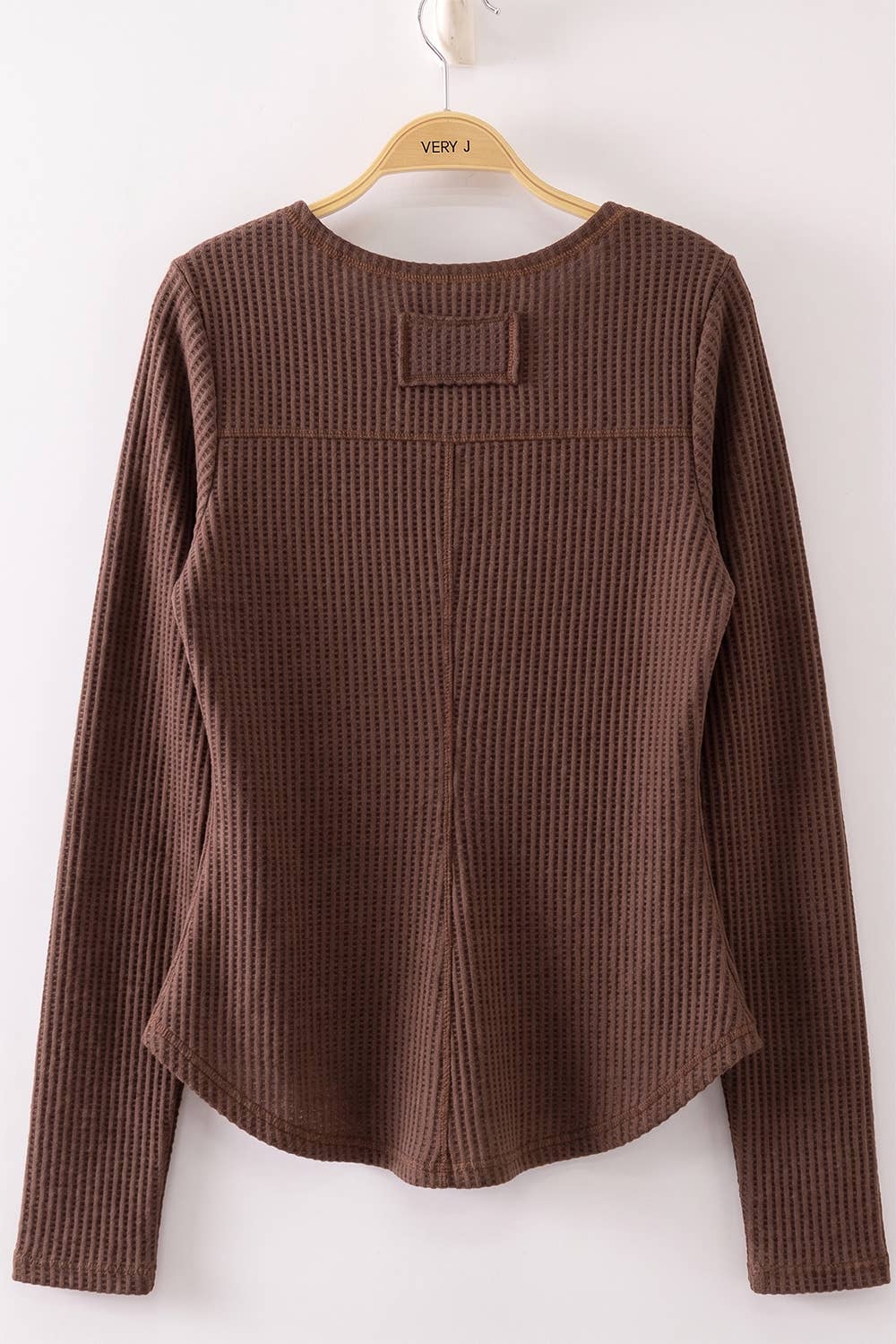 Lace Waffle Knit Blouse