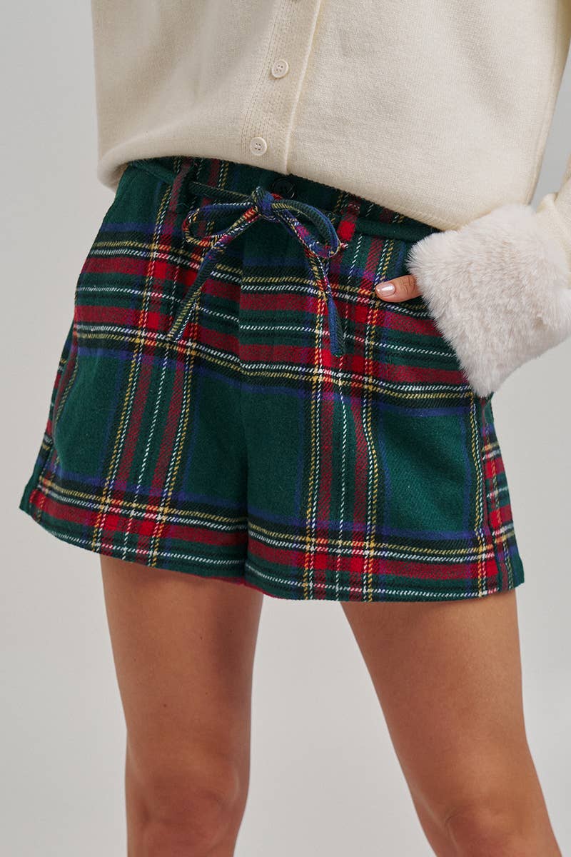 HOLIDAY CHRISTMAS CHECKERED PLAID SHORTS_JLB80068-04