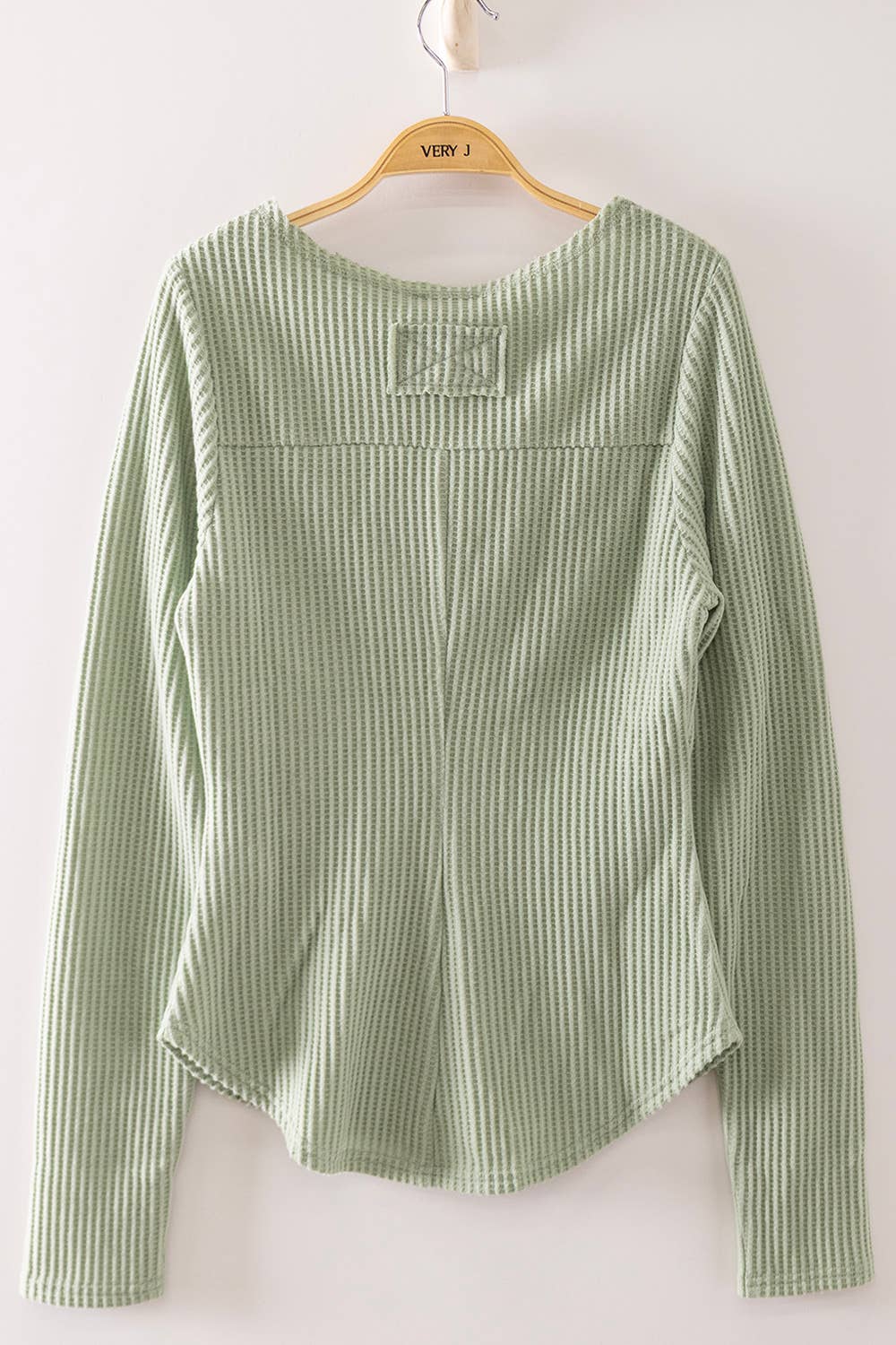 Lace Waffle Knit Blouse