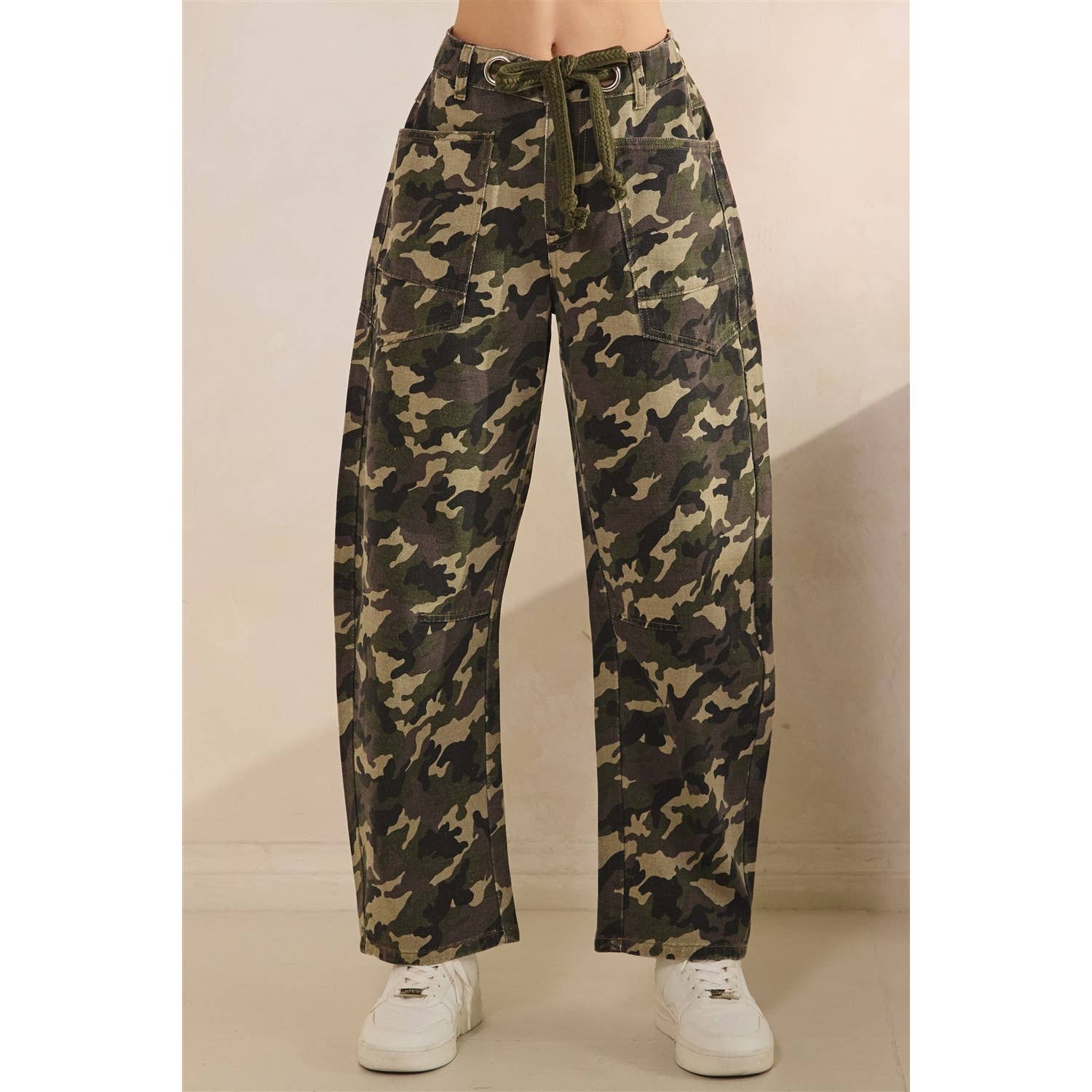 Camo Barrel Jeans (Preorder)