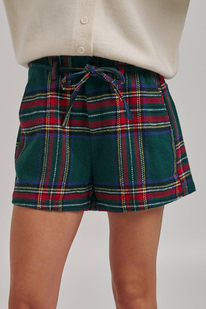 HOLIDAY CHRISTMAS CHECKERED PLAID SHORTS_JLB80068-04