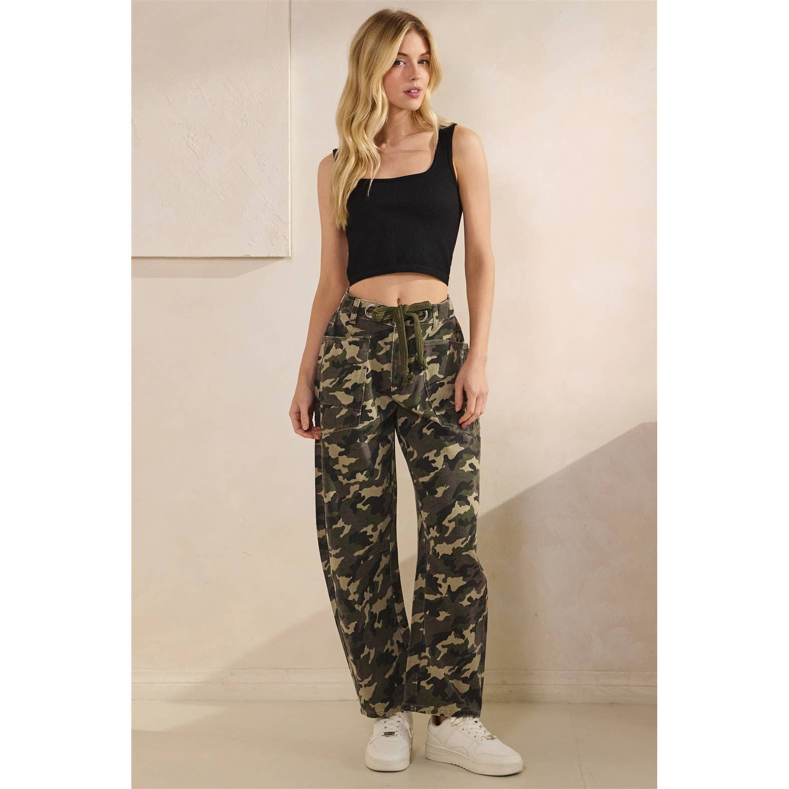 Camo Barrel Jeans (Preorder)