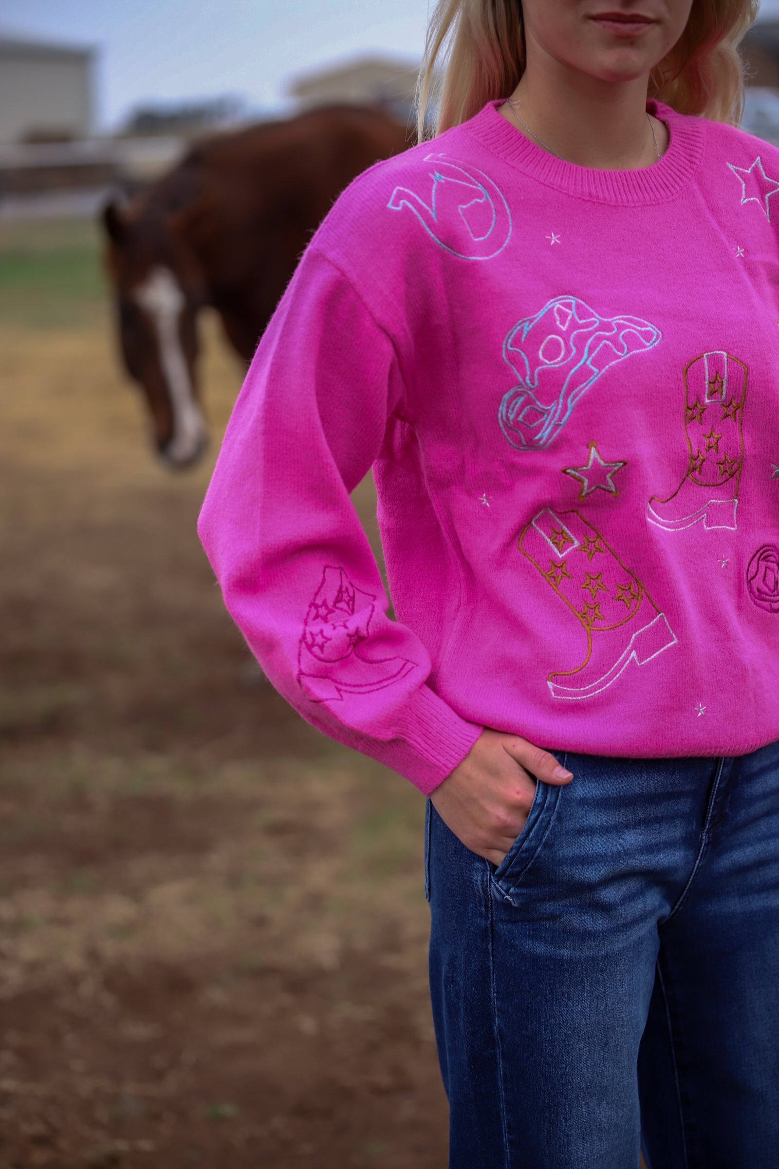 Cowgirl Pullover Top