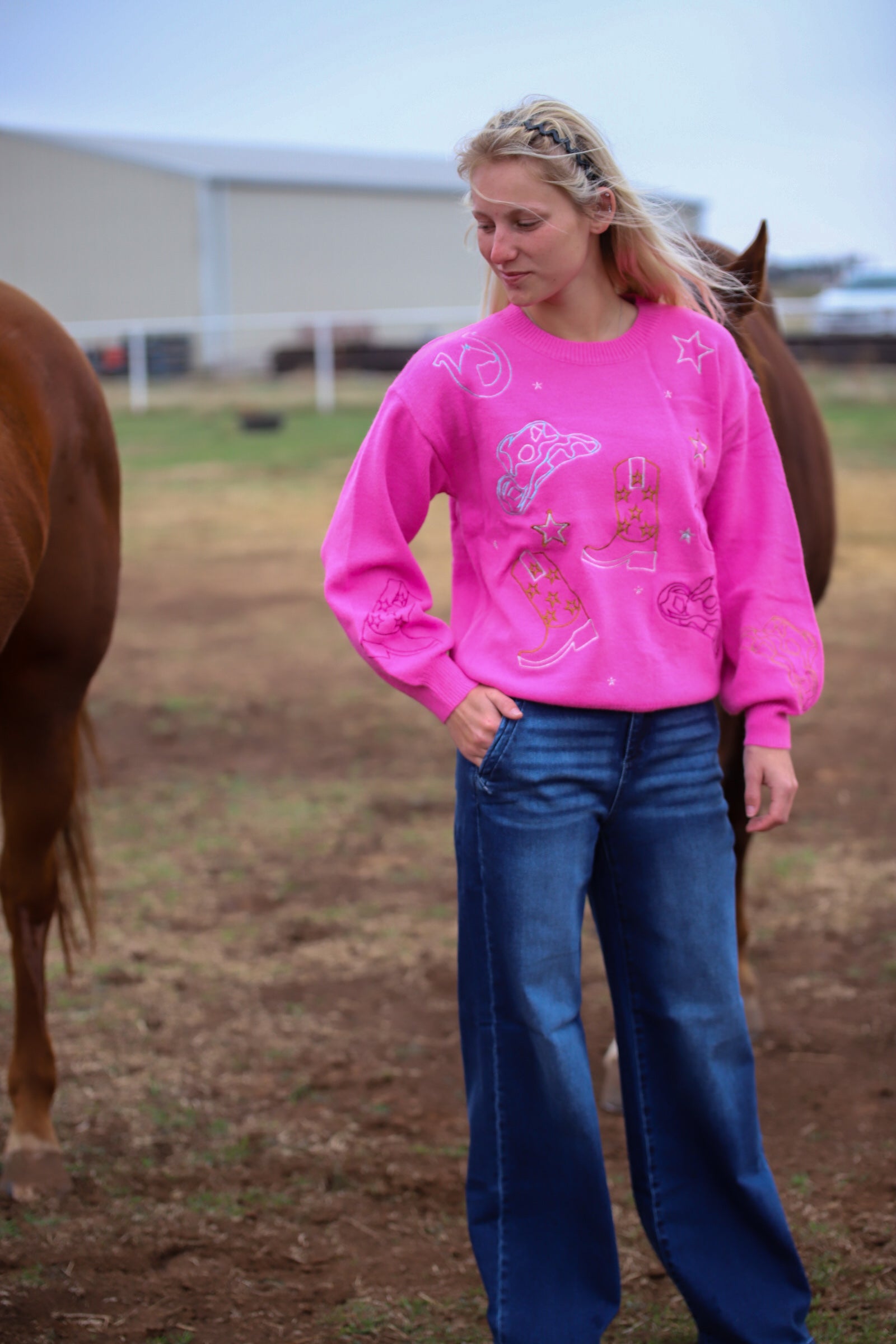 Cowgirl Pullover Top