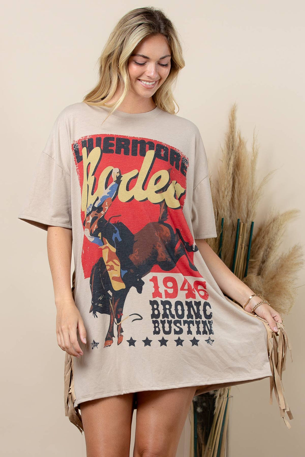 Fringe T shirt Dress