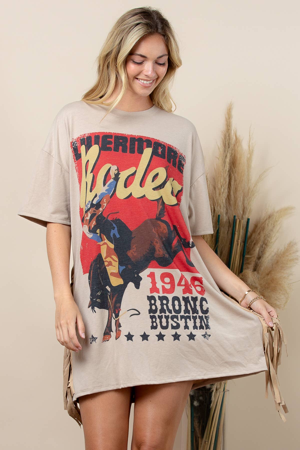 Fringe T shirt Dress