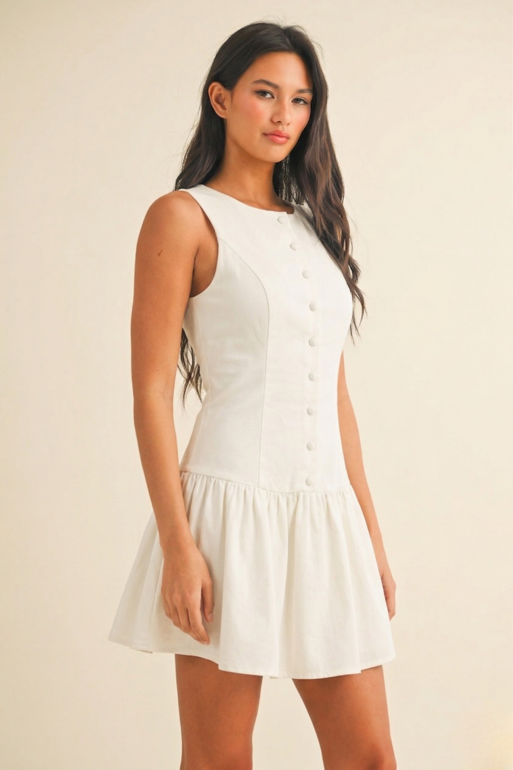 Dropwaist mini dress