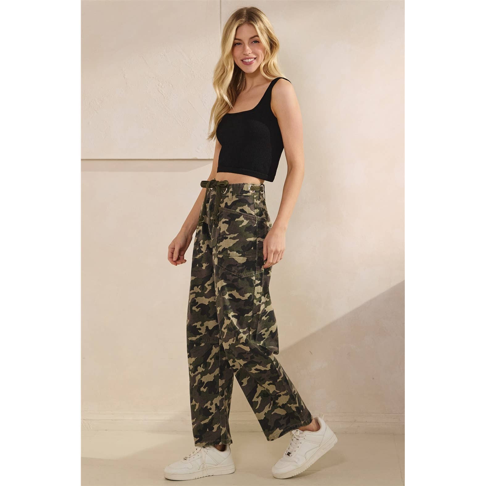 Camo Barrel Jeans (Preorder)