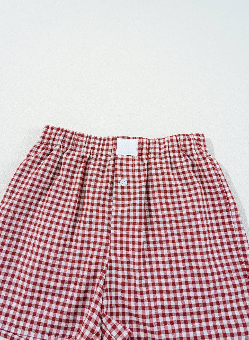 Red Gingham Boxer Shorts