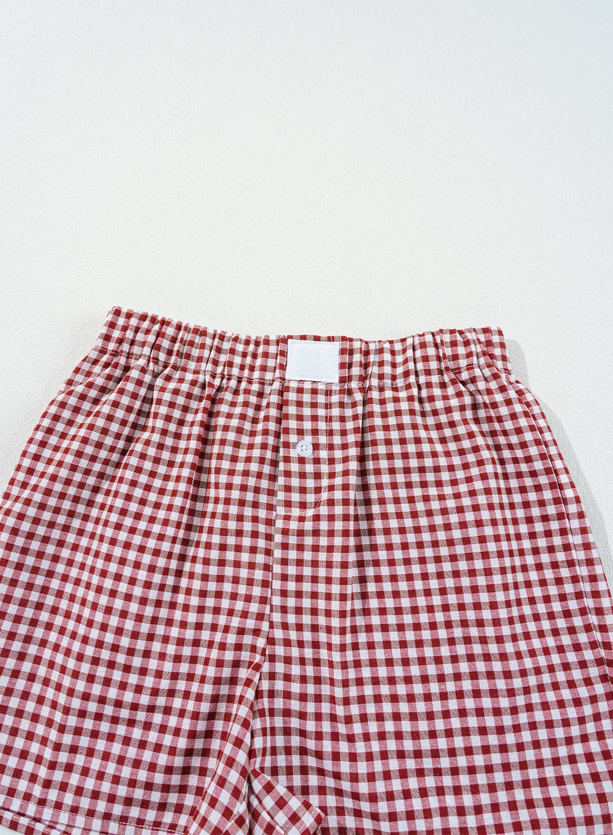 Red Gingham Boxer Shorts